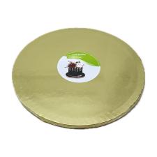 Kör alakú Tortadob - Arany (30 cm) Virágmintával sütés és főzés