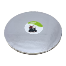  Kör alakú Tortadob - Ezüst (30 cm) Virágmintával sütés és főzés