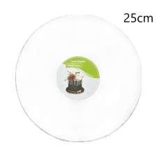 Kör alakú Tortadob - Fehér (25 cm) Virágmintával sütés és főzés