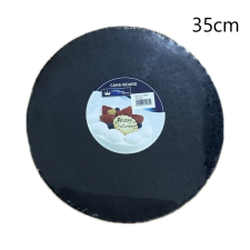  Kör alakú Tortadob - Fekete (35 cm) Virágmintával sütés és főzés