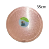  Kör alakú Tortadob - Rose Gold (35 cm) Virágmintával