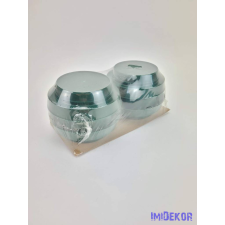  Kör műanyag tál szavanna D11/8cm tűzőhabbal - Zöld dekorációs kellék