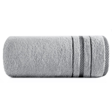  Koral pamut törölköző jacquard csíkos szegéllyel Ezüst 50x90 cm lakástextília