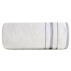  Koral pamut törölköző jacquard csíkos szegéllyel Fehér 50x90 cm
