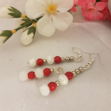  Korall és kristály szett a bőség köve. /77/ ékszer szett