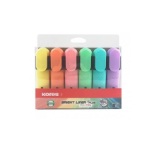 KORES 5 mm Szövegkiemelő készlet - 6 különböző szín filctoll, marker