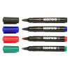 KORES Alkoholos marker, 3-5 mm, kúpos, KORES "Marka", 4 különböző szín