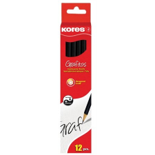 KORES Grafitceruza radírral, HB, hatszögletű, KORES ceruza
