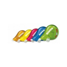 KORES Hibajavító roller, 4,2 mm x 8 m, KORES "Scooter", vegyes színek ragasztóanyag