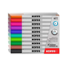 KORES K-Marker 1-3mm kúpus Tábla- és flipchart marker készlet - 10 különböző szín (22841)