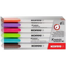 KORES K-MARKER táblamarker készlet, vékony, 6 szín filctoll, marker