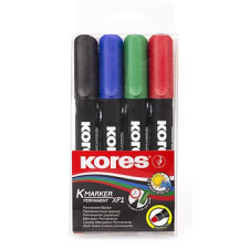 KORES K-MARKER tartós, erős - 4 színből álló készlet filctoll, marker