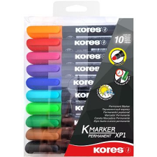 KORES K-MARKER tartós, kerek hegy, 3 mm - 10 szín a szettben filctoll, marker