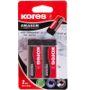 KORES KE20, 60×21×10 mm, fekete, 2 db a csomagban