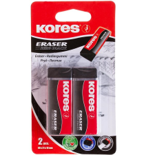 KORES KE20, 60×21×10 mm, fekete, 2 db a csomagban radír