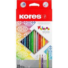 KORES KOLORES STYLE 15 szín színes ceruza