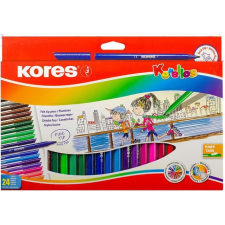 KORES Korellos kimosható filctoll készlet 24 különböző szín (29014) filctoll, marker