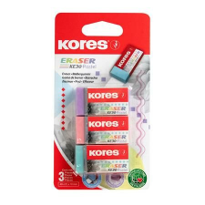 KORES Radír, KORES KE-30, 3 pasztell szín (IK40315) radír
