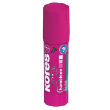 KORES Ragasztóstift, 15 g, elszíntelenedő, KORES "Chameleon", lila ragasztó