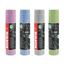 KORES Ragasztóstift, metál színű tokban, 20 g, KORES "Metallic Style" ragasztó