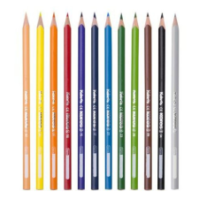 KORES Színes ceruza készlet, háromszögletű, 1 grafittal, 1 hegyezővel, KORES "KOLORES Twist & Turn", 12 különböző szín színes ceruza
