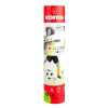 KORES Színes ceruza készlet, háromszögletű, 1 grafittal, 1 hegyezővel, KORES KOLORES Twist & Turn, 12 különböző szín (IK93319)