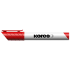  KORES Tábla- és flipchart marker, 1-3 mm, kúpos, KORES "K-Marker", piros