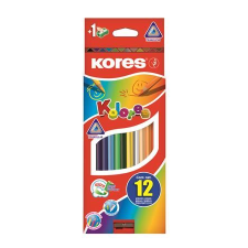 KORES Triangular színes ceruza készlet 12 különböző szín (93312) (kor93312) színes ceruza