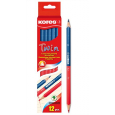 KORES Twin Postairón, háromszögletű, kék-piros színes ceruza