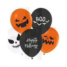  KÖRNYEZETBARÁT HALLOWEENI GÖMB LUFI, 12 DB party kellék