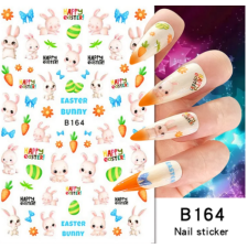  Körömmatrica - B164 húsvét körömdíszítő