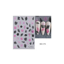  Körömmatrica - NO-175 virág körömdíszítő