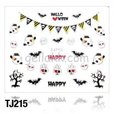  Körömmatrica TJ-215 (ezüst) körömdíszítő