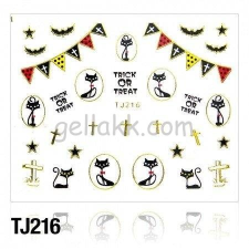  Körömmatrica TJ-216 (arany) körömdíszítő