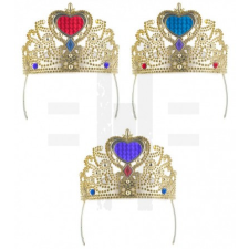  KORONA (TIARA), MŰANYAG, ARANY dekorációs kellék