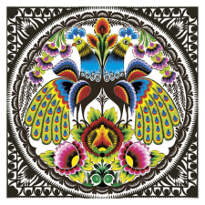 KORREKT WEB Állatos Folk Peacocks szalvéta 20 db-os 33x33 cm party kellék