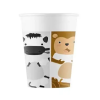 KORREKT WEB Állatos Zoo papír pohár 8 db-os 200 ml FSC
