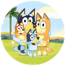 KORREKT WEB Bluey papírtányér 8 db-os 23 cm party kellék