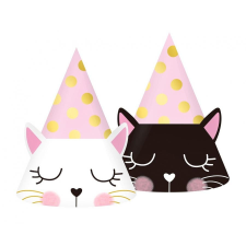 KORREKT WEB Cat, Cicás party kalap, csákó 6 db-os party kellék