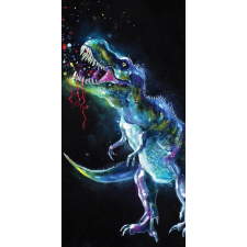 KORREKT WEB Dinoszaurusz Neon fürdőlepedő, strand törölköző 70*140cm lakástextília