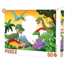 KORREKT WEB Dinoszaurusz puzzle 50 db-os puzzle, kirakós