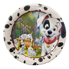 KORREKT WEB Disney 101 Dalmatians, Kiskutya Papírtányér 8 db-os 23 cm party kellék