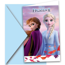 KORREKT WEB Disney Frozen II Leaf, Jégvarázs Party Meghívó 6 db-os party kellék