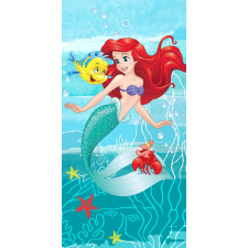 KORREKT WEB Disney Hercegnők, Ariel Friends fürdőlepedő, strand törölköző 70*140cm lakástextília