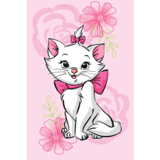 KORREKT WEB Disney Marie cica Pink Flower polár takaró 100x150cm lakástextília