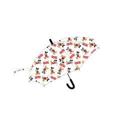 KORREKT WEB Disney Mickey gyerek félautomata átlátszó esernyő Ø74 cm