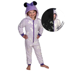KORREKT WEB Disney Minnie sötétben világító gyerek hosszú pizsama, overál 110/116 cm