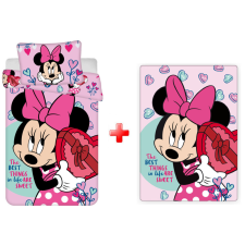 KORREKT WEB Disney Minnie Sweet gyerek ágyneműhuzat és polár takaró szett lakástextília