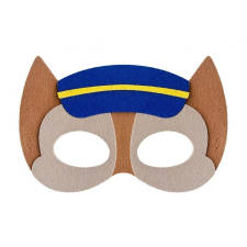 KORREKT WEB Dog Brigade Police, Kutyás filc maszk 18 cm party kellék