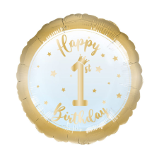 KORREKT WEB Első születésnap Blue fólia lufi 43 cm party kellék